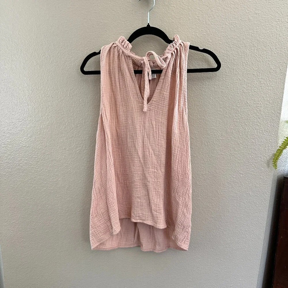 Sirens & Seashells Pink Sleeveless Blouse  Size Large, sleeveless blouse, womens - Picture 1 of 6